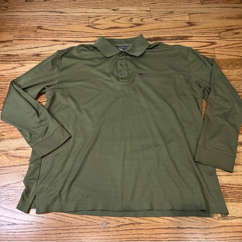 Pacific Trail Outdoor Wear Long Sleeve Polo Shirt Mens hiking XL Gorp camping